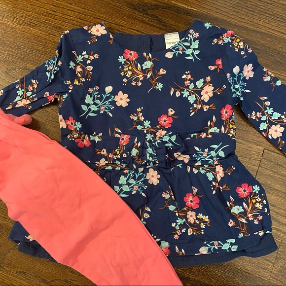2 Sets of Carter’s Floral Outfits 2T - Picture 3 of 3